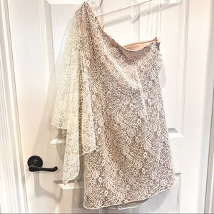 Adrianna Pappell Boutique one shoulder lac…